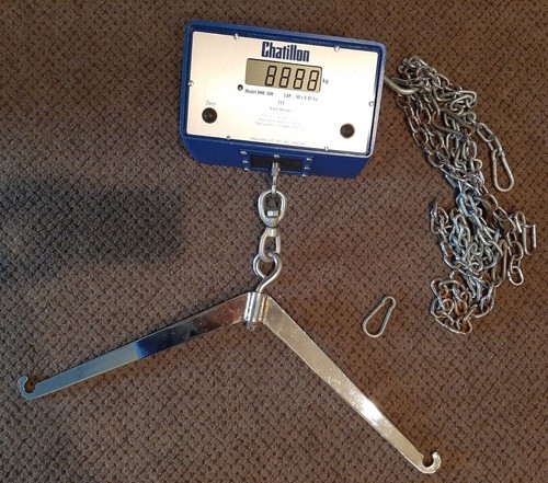 Chatillon Model DHB 50k Digital Crane Scale Cap 50 x 0.02kg