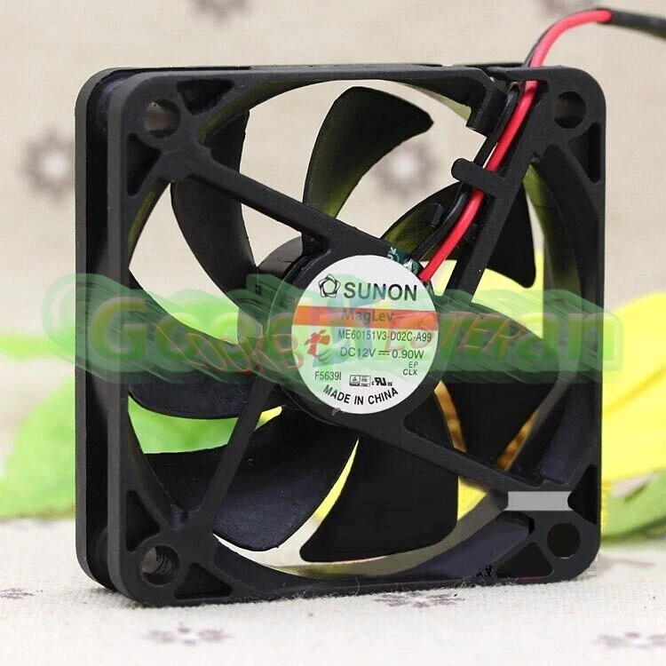 SUNON ME60151V3-D02C-A99 6015 12V 0.9W magnetic suspension chassis fan 1Pcs/ - Image 2 of 4