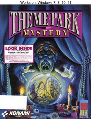 Theme Park Mystery PC Game 1990 Image Works Konami Windows 10 11