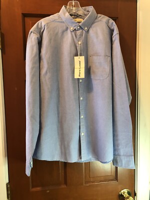 Piero Lusso Blue Suit Shirt, XL, NWT