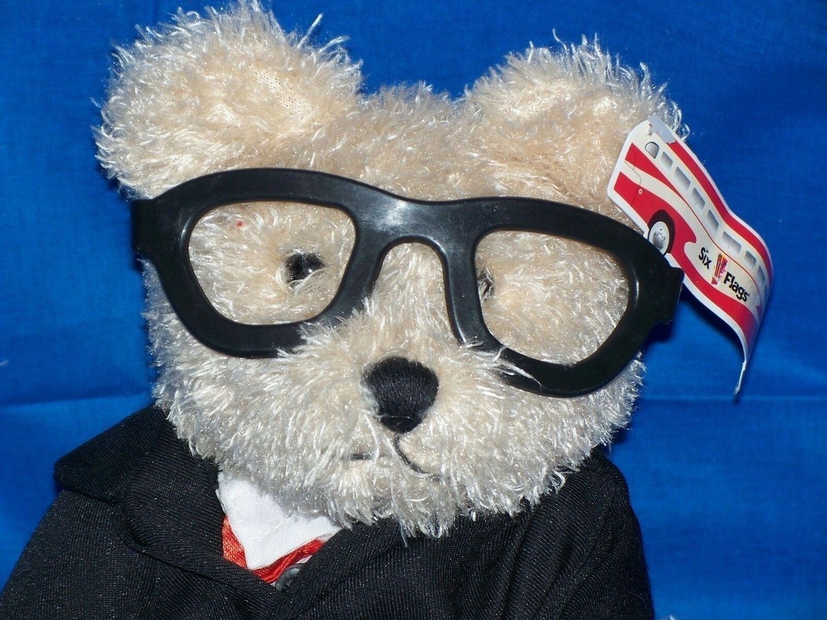 Six Flags Musical plush bear moves dancing old man commercial It's
