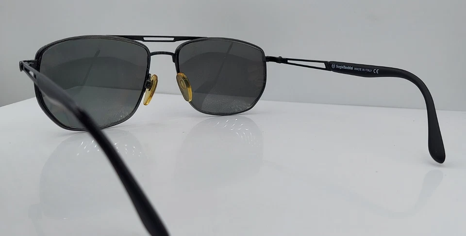 Gafas de sol Sergio Tacchini St1006-S negras piloto de metal Italia SOLO MARCOS Foto 3 de 4