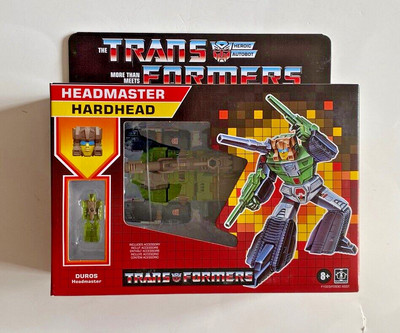 2020 Hasbro TRANSFORMERS RETRO HEADMASTER HARDHEAD W/DUROS WALMART EXCLUSIVE NEW