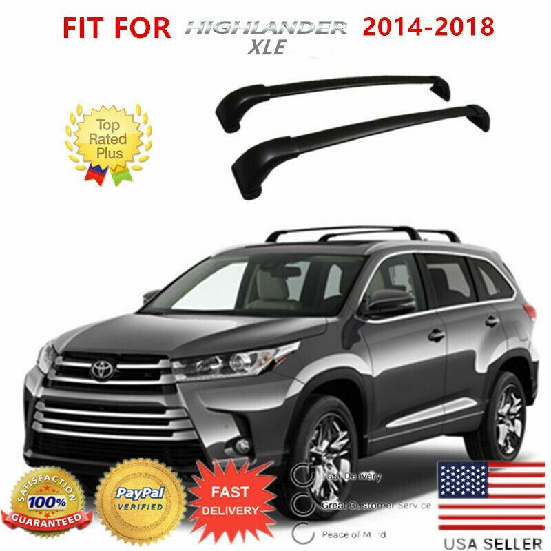 Fit for 14-18 Toyota Highlander XLE Style Roof Rack Cross Bars