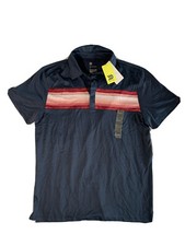 Men's Big Tall Chest Striped Polo Shirt - All in Motion Navy M