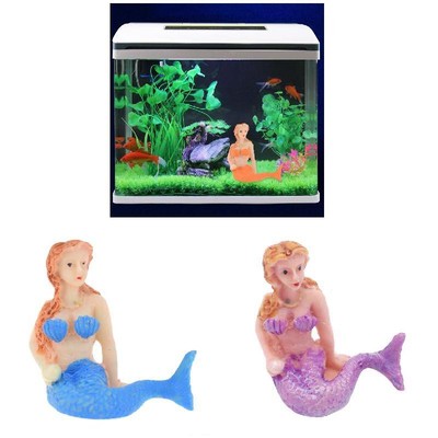 Resin Little Mermaid Water Fish Tank Aquarium Decoration Ornaments