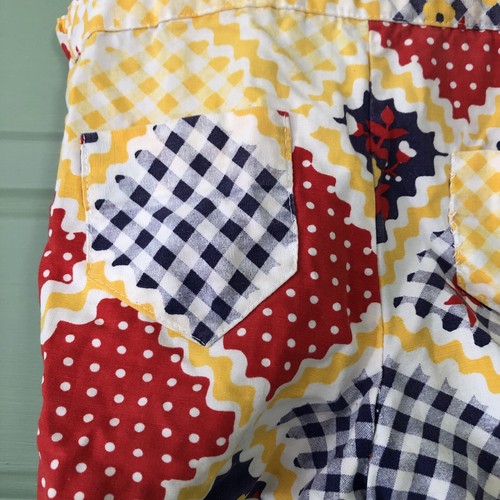 VTG 1960s/70s Toddler Baby Romper Shorts Cotton Pattern Multi Color Handmade - Picture 5 of 16