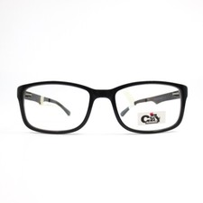 CITY EYEWEAR DC36 Col 90 Black Rectangular Full Rim Eyeglasses Frames 52-17-135