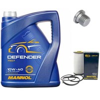 MotoröL Set 10W-40 5 Liter + ÖLfilter + Schraube FüR Audi A3 Vw Passat 2.0 Tfsi