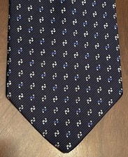 Tommy Hilfiger Blue Repp 100% Imported Silk Men’s Neck Tie Made In USA