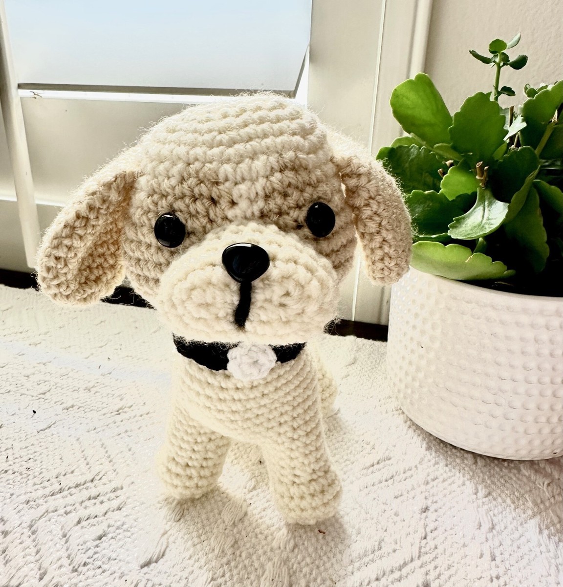 Crochet Stuffed Animal Stuffed Dog Toy Crochet Dog Amigurumi Dog - Main Image
