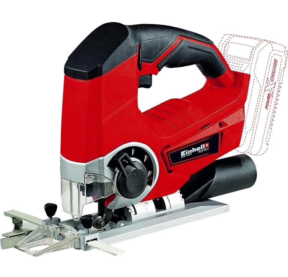 1 sierra caladora inalámbrica Einhell TE-JS Power X-Change 18 voltios 2400-SPM, carrera de 1 pulgada  Foto 2 de 3