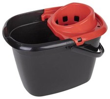 14L Plastic Mop Bucket, Red - 104888 RED