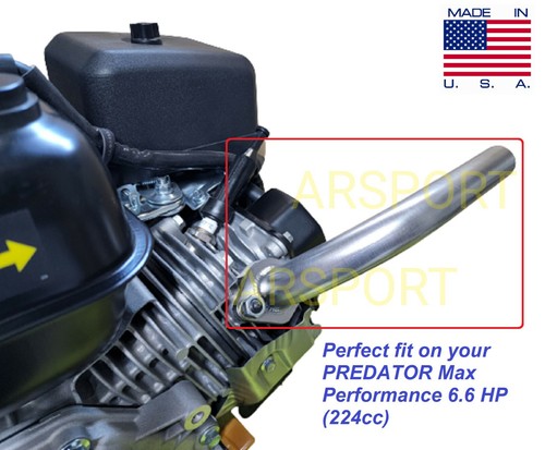 Exhaust Pipe Header For PREDATOR Max Performance 6.6 HP (224cc) OHV - 第 4/8 張圖片