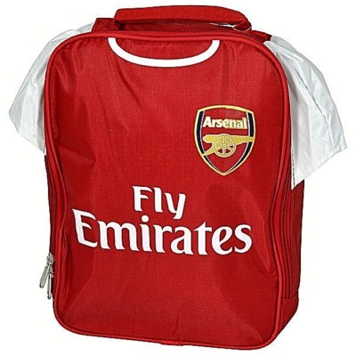 ARSENAL FC SHIRT LUNCH KIT BOX CHILDS SCHOOL BOYS FOOTBALL SCHOOL AFC BAG