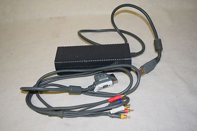 Microsoft Original Xbox 360 HD Component AV 8' Cable & Power Supply DPSN-186CB A