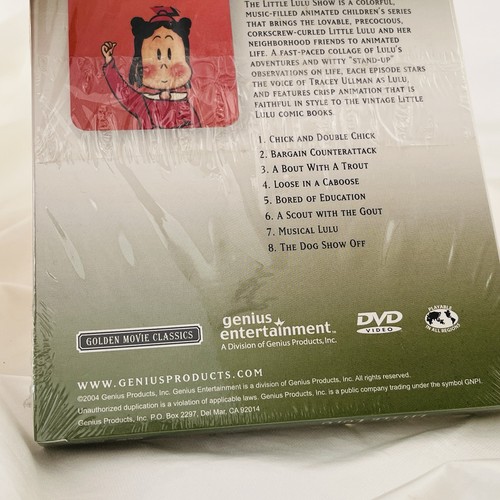 Little Lulu (DVD, 2004), 8 Full-length Episodes - NEW and SEALED! - Picture 4 of 5
