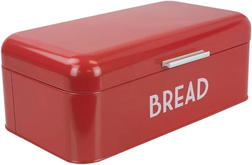 Home Basics Grove Bread Box For Kitchen Counter Dry Food Storage Container