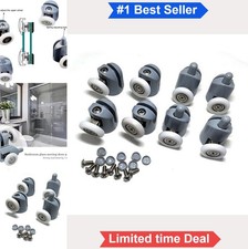 Shower Door Rollers 8 Pcs 25mm Wheel Nylon Stainless Steel Replacement Parts