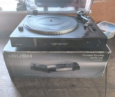Bush CTT6-PCR USB Turntable - PC Link Encode - Vinyl to MP3 - Black - Boxed S101