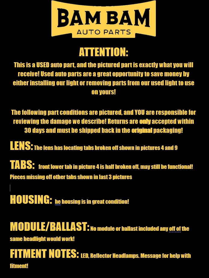 24-25 Ford F-150 LH Driver Side Headlight Assembly OEM Foto 2 de 4