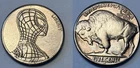 HOBO NICKEL COIN AMAZING SPIDERMAN WEB SLINGER BUFFALO SPIDER FREE SHIP