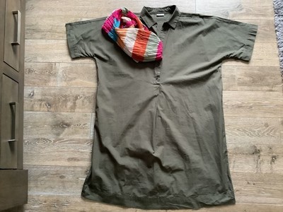 Kleid, Tunika, Gr. L, oliv 1 Tuch gratis dazu, sportlich, Shirt, elegant !!!!