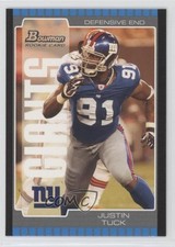 2005 Bowman Justin Tuck #205 00r3