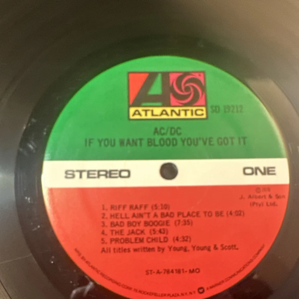 AC/DC – If You Want Blood Vinyl LP VG+/VG Ultrasonically Cleaned - Image 4 of 4