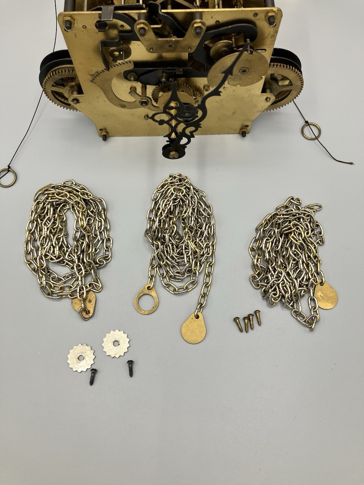 VTG Herschede LADY HAWTHORNE 611 Grandfather Clock Parts Wood Not Included