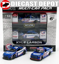 KYLE LARSON 2025 HOMESTEAD WIN 2-PACK RACED VERSION HENDRICKCARS.COM CAR  1/64