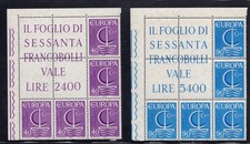 Europe 1966 No. 1029/1030 Angle Block of Five - MNH