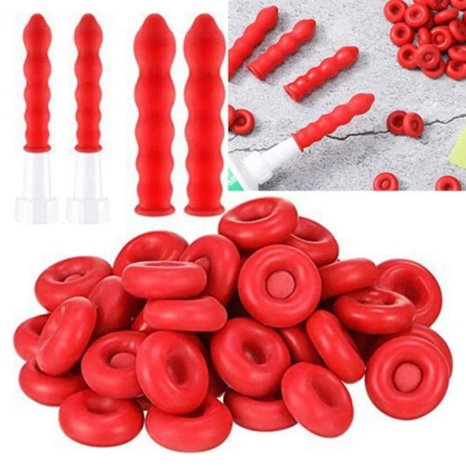 20PCS Silicone Tube Sealer Caps Sealing Glue Tip Sealing Cap Tube Stopper Home