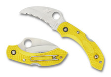 Spyderco Knives Dragonfly 2 Salt Lockback Yellow FRN H2 Stainless C28SYL2HB