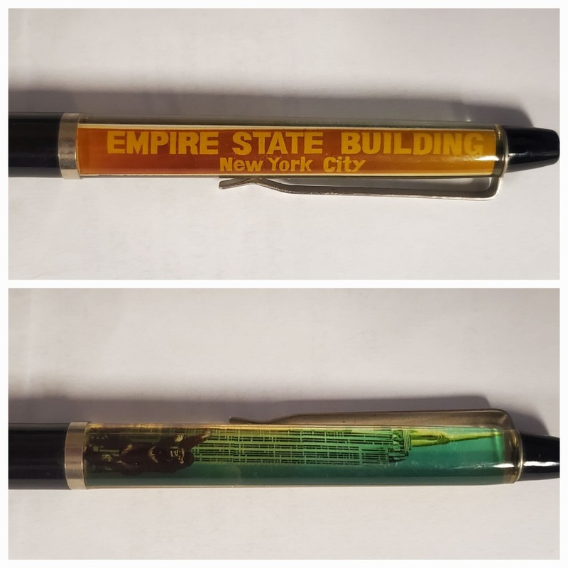 Vintage Floater Pen, Empire State Building,  Ney York City, King Kong,Floaty Pen