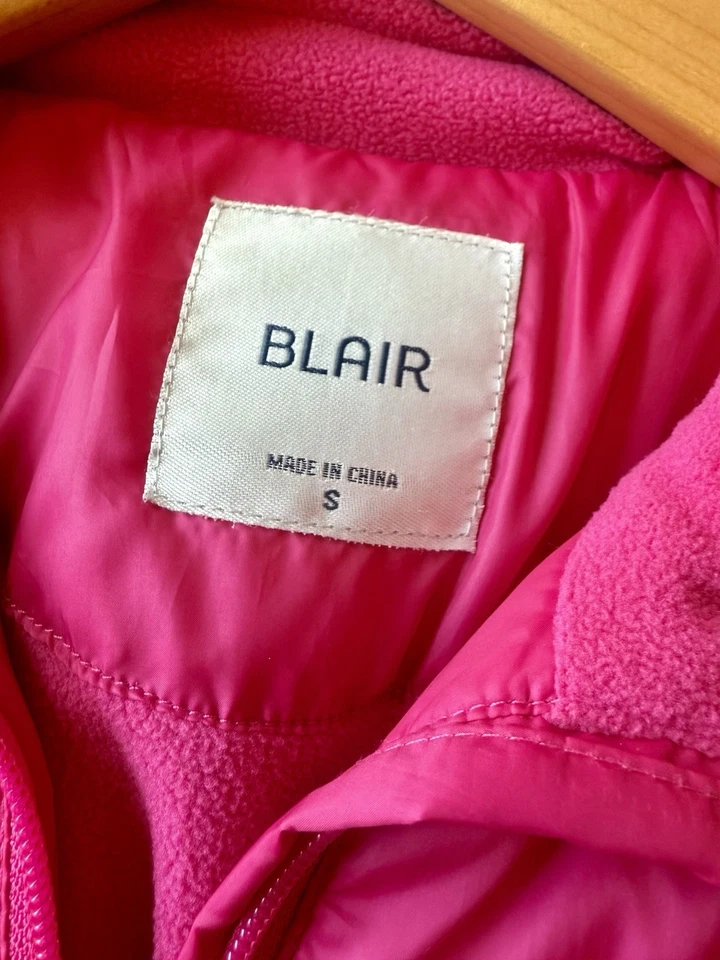 Abrigo Chaqueta Aislante BLAIR Mujer Rosa Caliente Puffer Forrado de Vellón Talla S Pequeño Foto 4 de 4