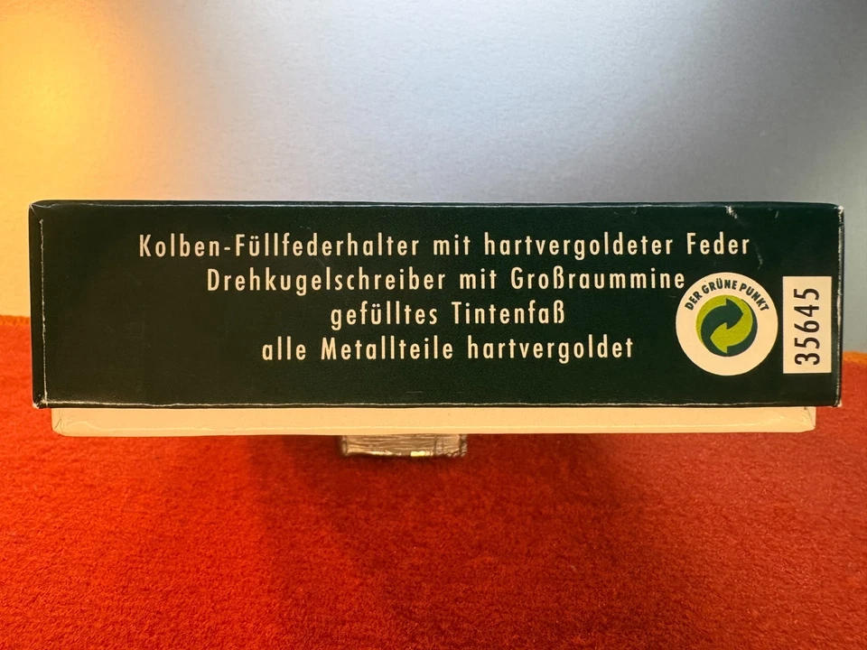 Schreibset (Füller / Kuli / Tintenfass) im Nostalgie - Design / unbenutzt in OVP - Bild 4 von 4