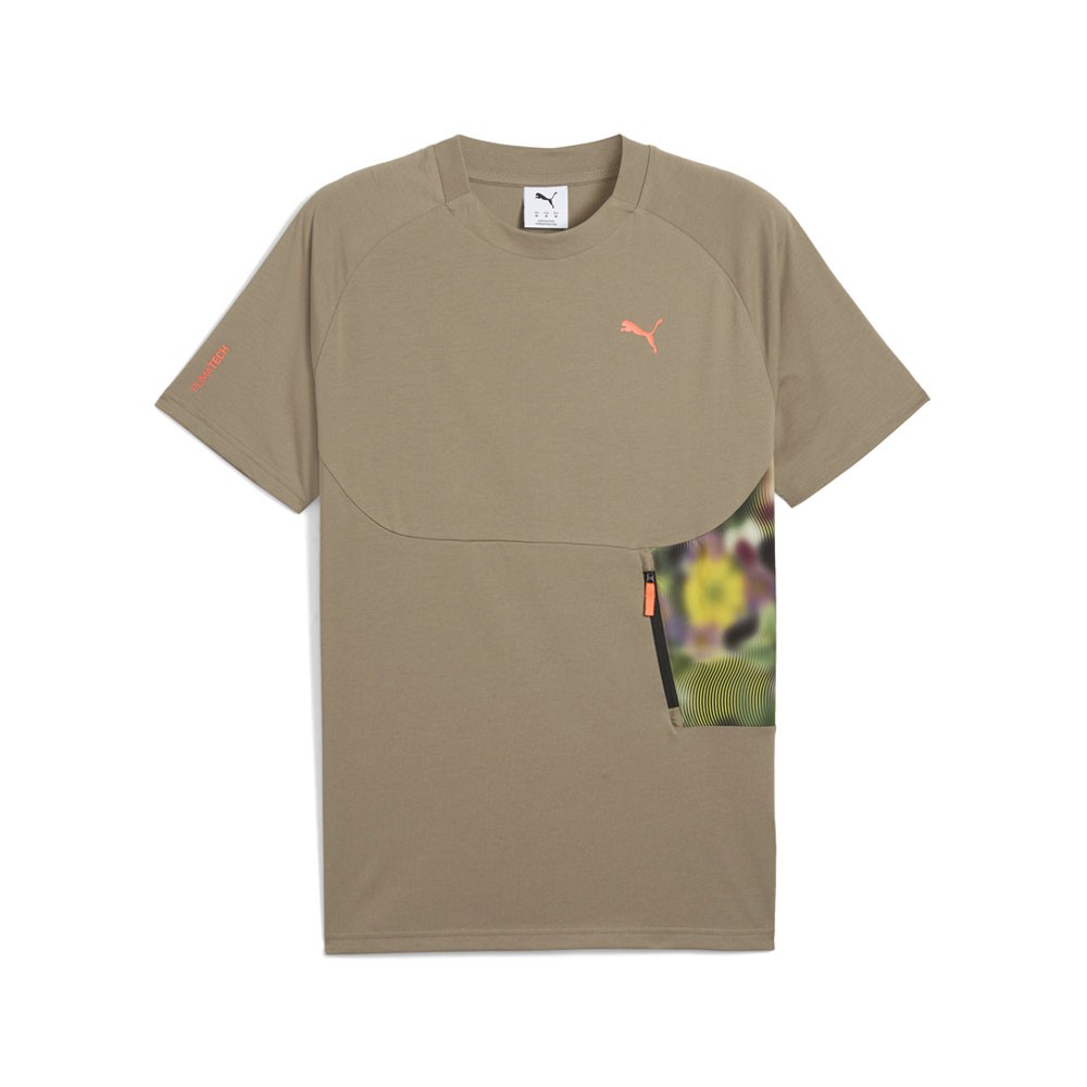 PUMA Pumatech Hoops Graphic Crew Neck Short Sleeve Athletic T-Shirt Mens Size L