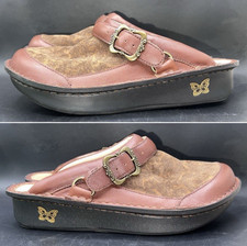 Alegria Seville Peaceful Easy Clog EU 39 / US 8.5 Suede Leather Cute