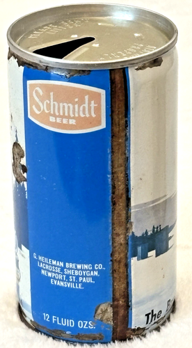 1970's Schmidt-Game Fishing ๐ฃ-Northwest Brew-Lacrosse,Wis-12 oz-Steel Beer Can - Picture 3 of 6