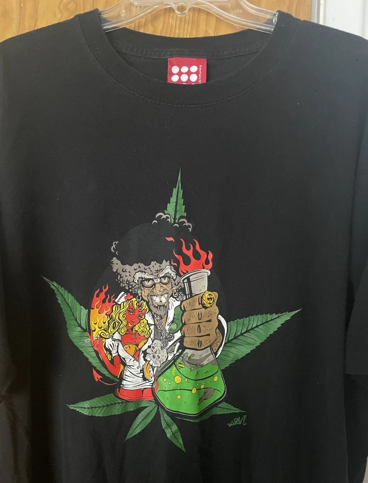 Винтажная футболка Y2K Smoke Out Tour 2000 Drunknmunky размер XXL Cypress Hill Stoner - Изображение 4 из 4