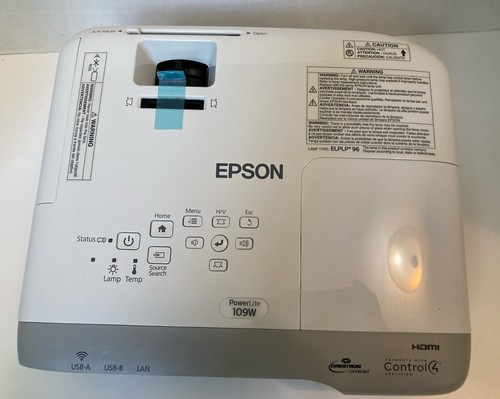 Epson PowerLite 109W 3LCD WXGA Projector 4000Lumens 1280x800 48 Lamp Hours - 第 4/9 張圖片