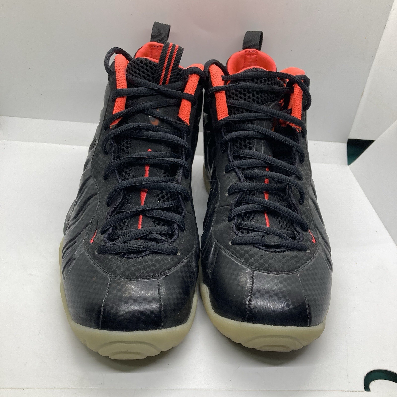 Nike Little Posite Pro GS Yeezy shoes sz 6.5y women 8 black crimson 644792 001 thumbnail 2