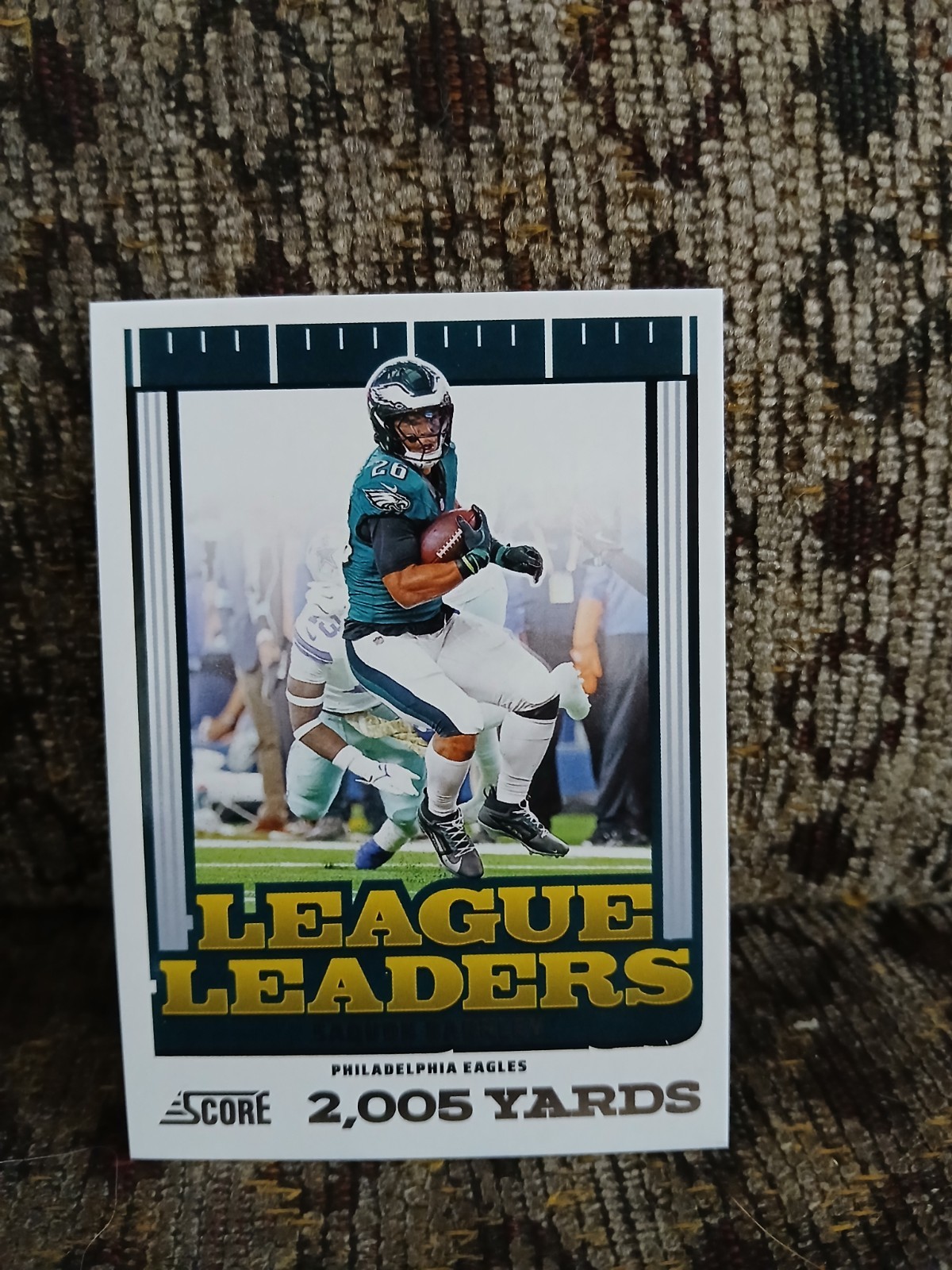 2025 Score League Leaders Saquon Barkley #3 Philadelphia Eagles 2005 Yards