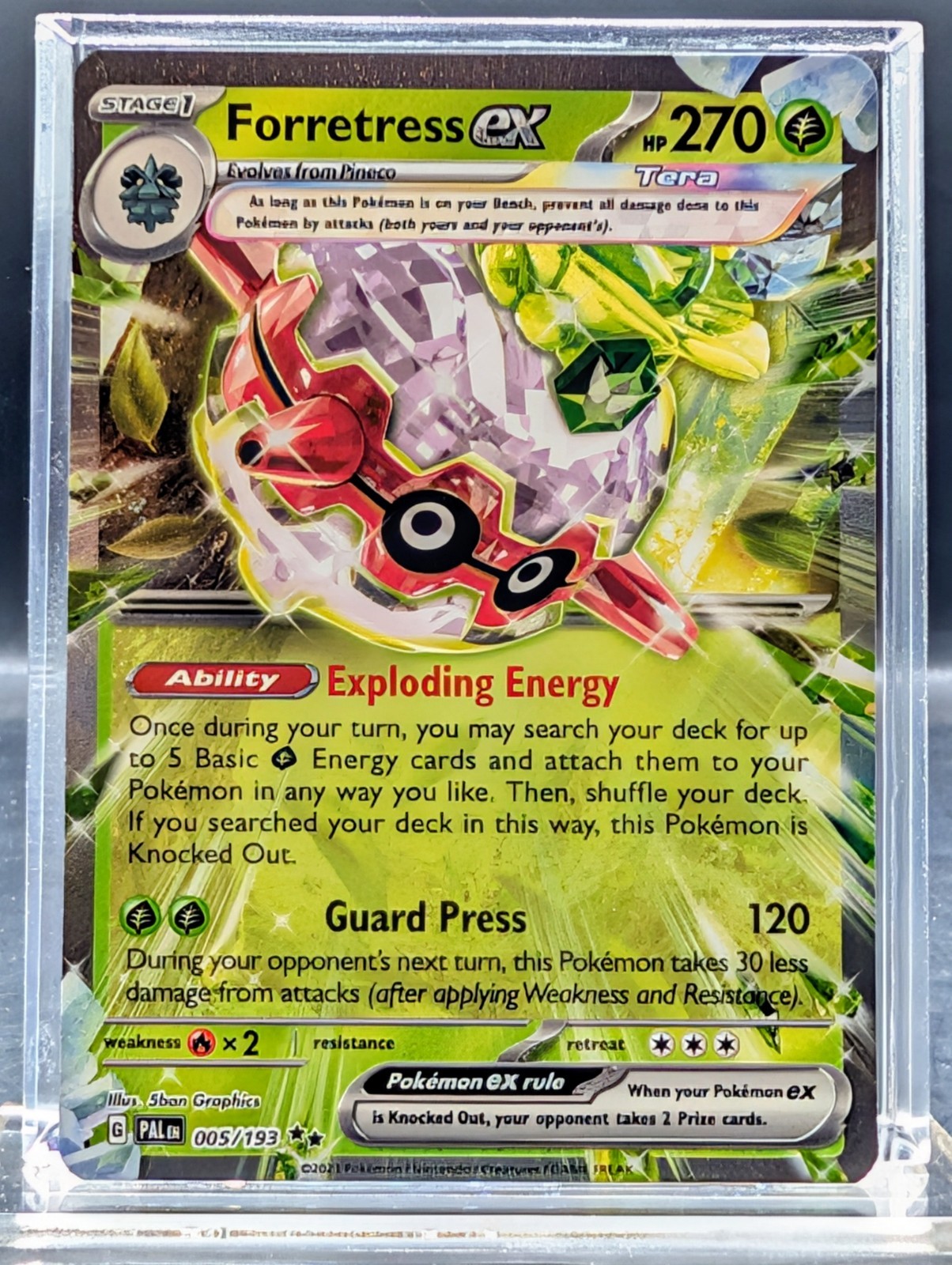 Forretress ex 005/193 Sv02: Paldea Evolved Holo NM/M