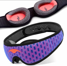 Manta Sleep Mask PRO Sleep Mask with Eye Cups Polyester/Spandex/Tencel Purple