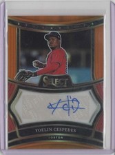 2025 Select Signatures Orange Prizms #1 Yoelin Cespedes     31/75