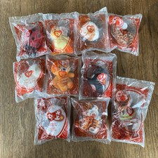 Lot Of 10 McDonald  s 30th anniversary Teenie Beanie Babies 2009 NEW and SEALED