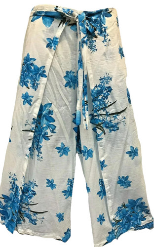 Nwt SACRED THREADS boho hippie funky cotton wrap PANTS O/S fits M L XL 1X 2X - Picture 1 of 5