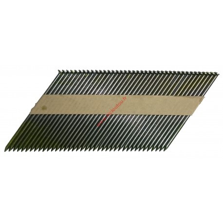 Clous en bande 34° acier 2.8x70 lisses pour le montage de maison ossature bois